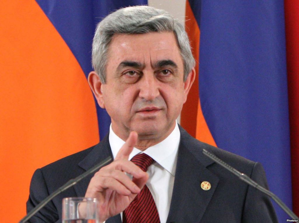 Президент Армении Серж Саргсян выступил  на заседании Высшего Евразийского экономического совета